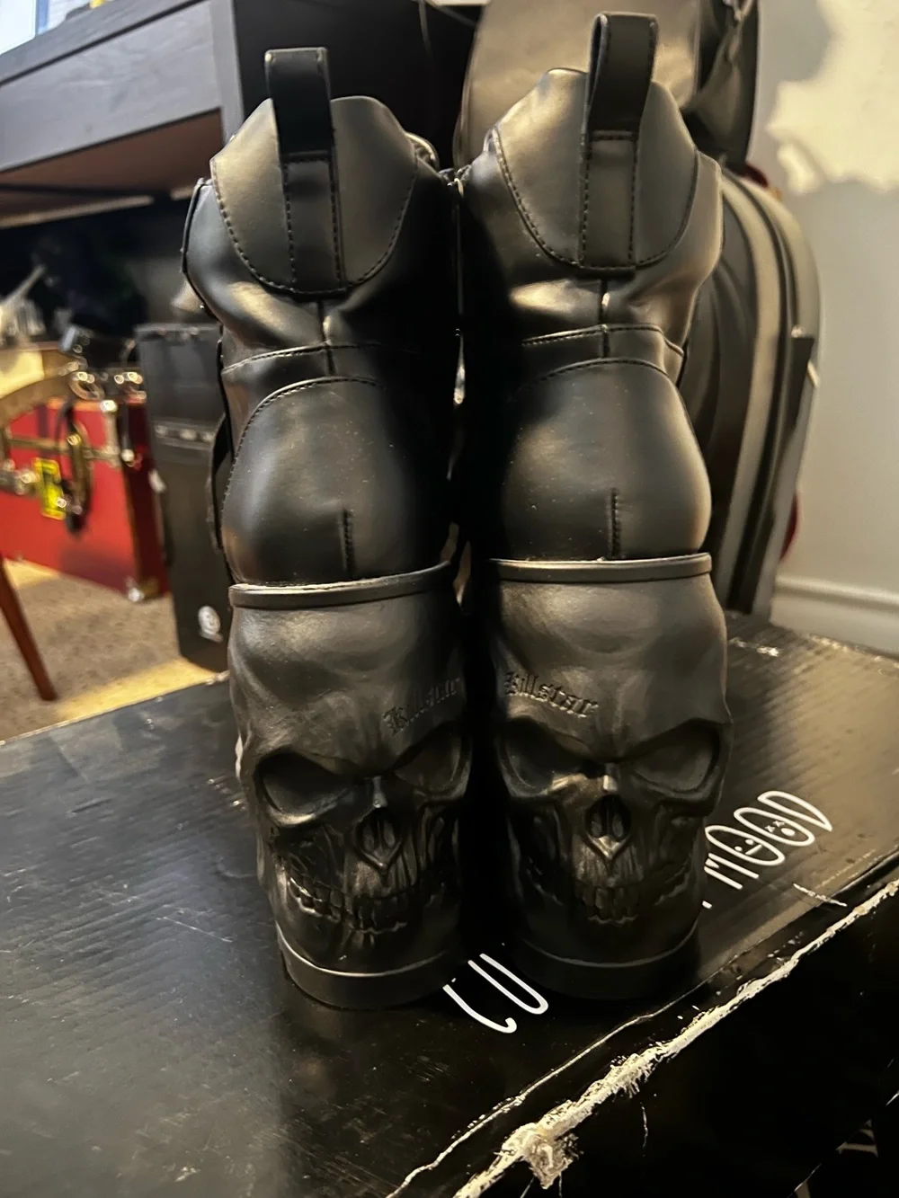 Killstar - Skull Boots - Size 7